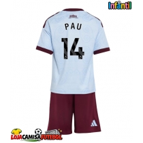 Camisa de Futebol Aston Villa Pau Torres #14 Equipamento Alternativo Infantil 2026-27 Manga Curta (+ Calças curtas)